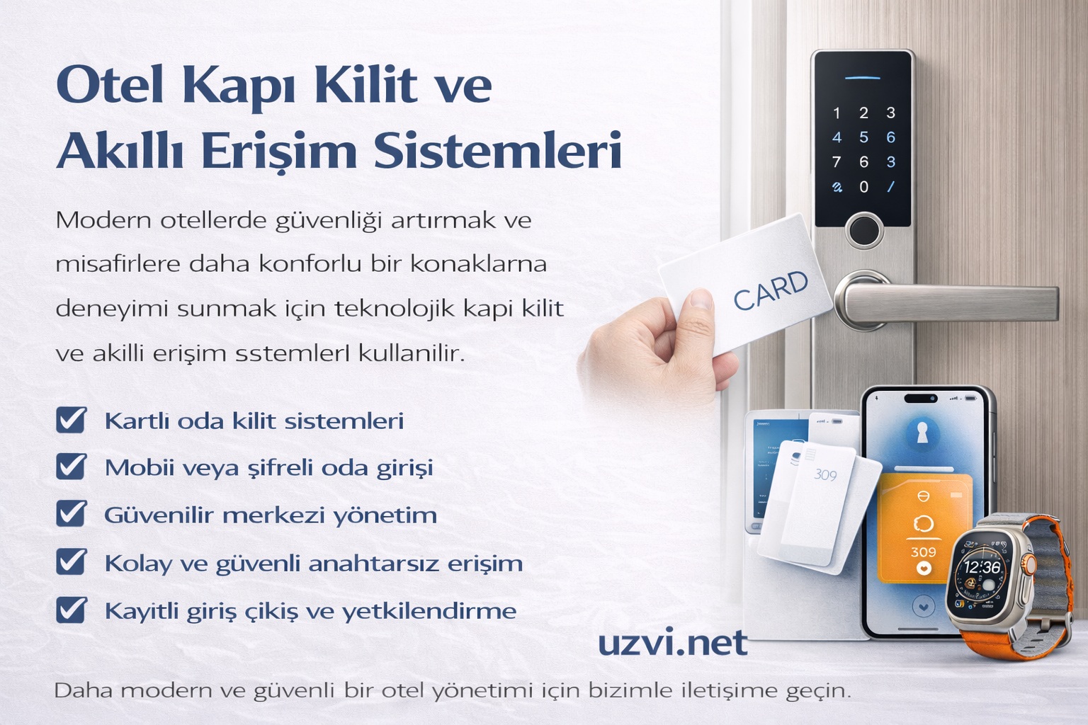 Otel Kapı Kilit ve Akıllı Erişim Sistemleri