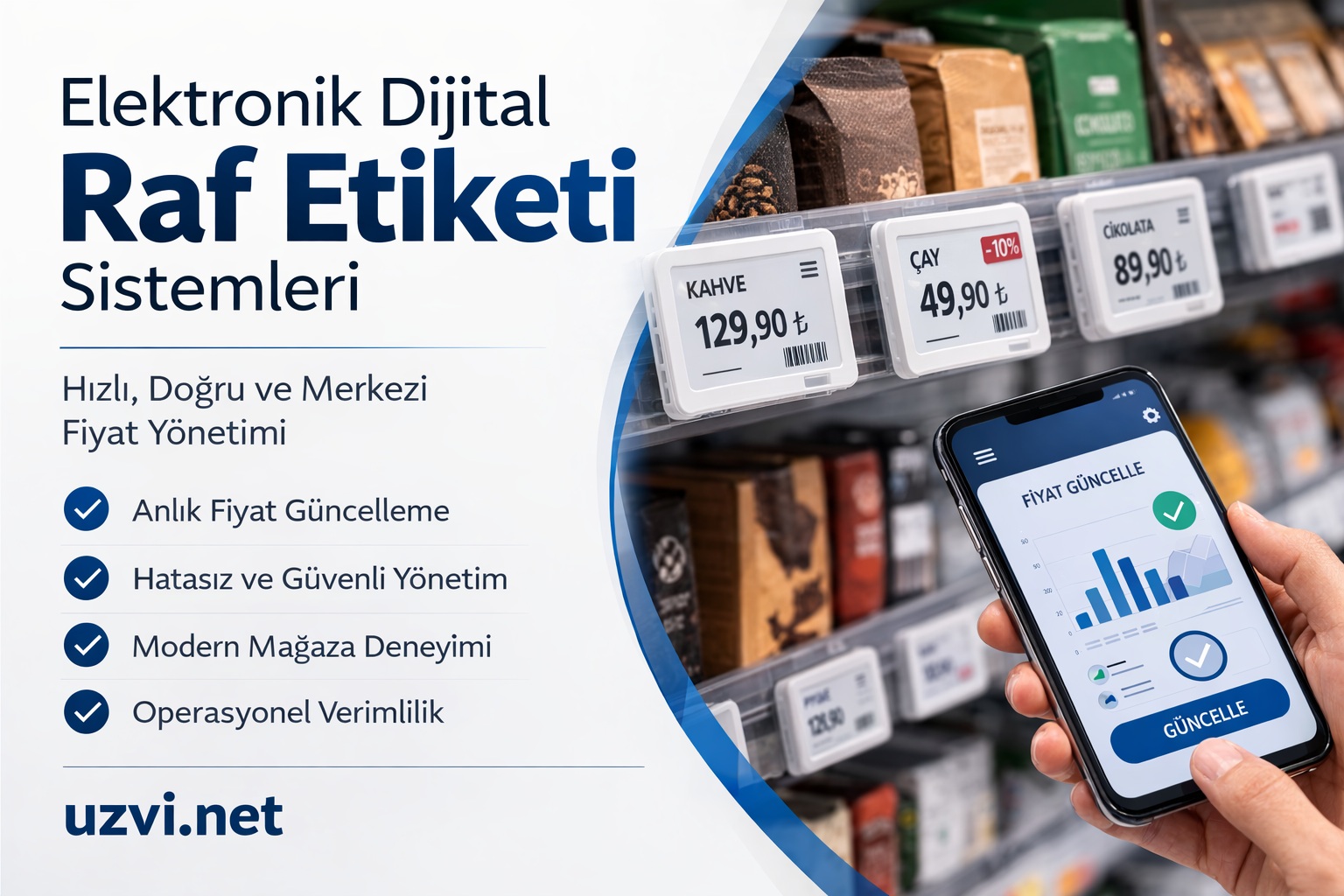 Elektronik Dijital Raf Etiketi Sistemleri