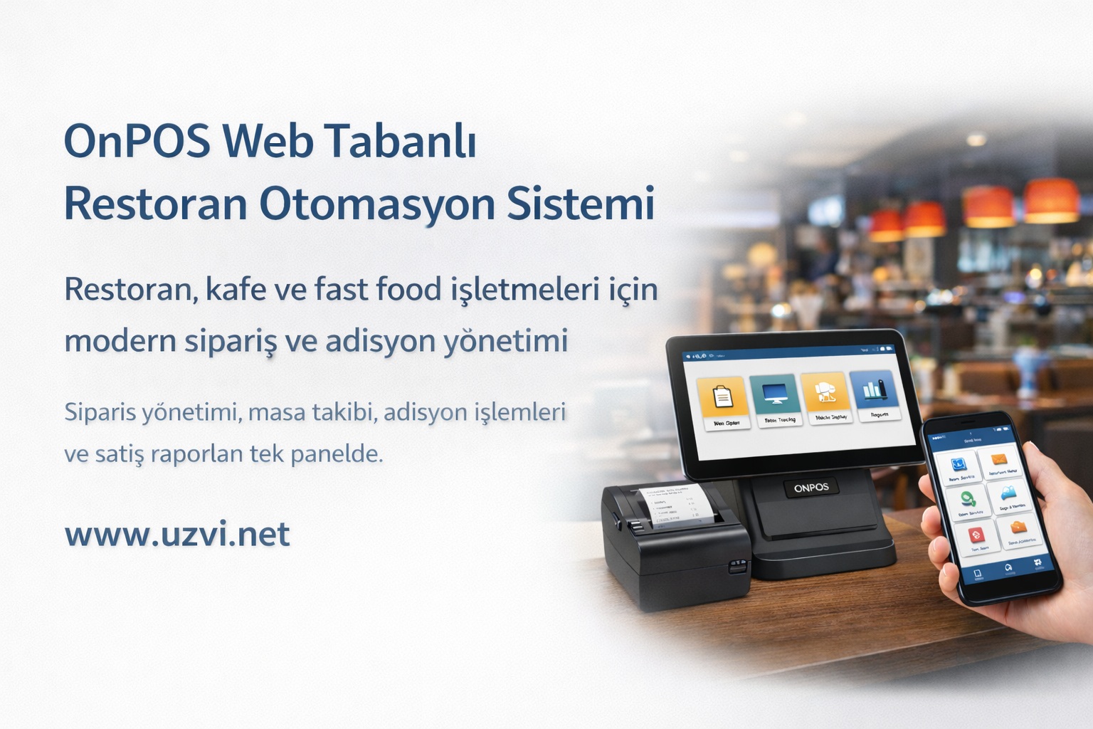 OnPOS Web Tabanlı Restoran Otomasyon Sistemi